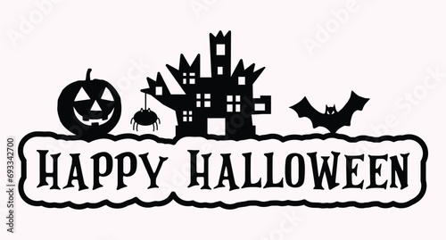 Happy Halloween Tiered Tray 3d Street Sign laser cut Illustration Gnome