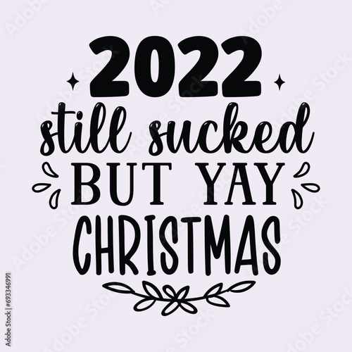 Christmas Funny Sayings Pandemic Ornaments 2022, Round sign Illustration