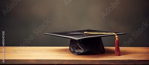The hat during graduation of university graduates.