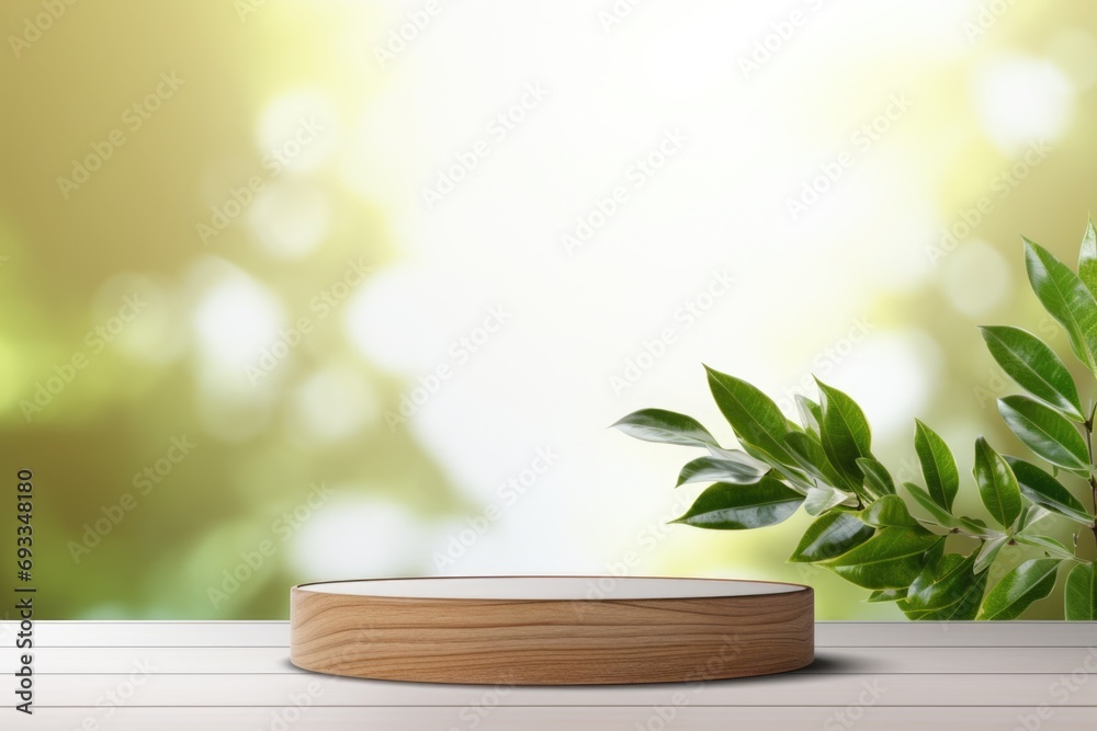 A wooden plate sitting on top of a table. Perfect for food and kitchen-related designs A wooden plate sitting on top of a table. Perfect for food and kitchen-related designs