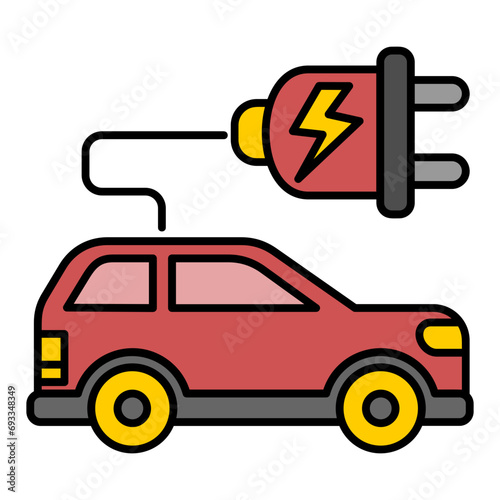 Electric Car Icon