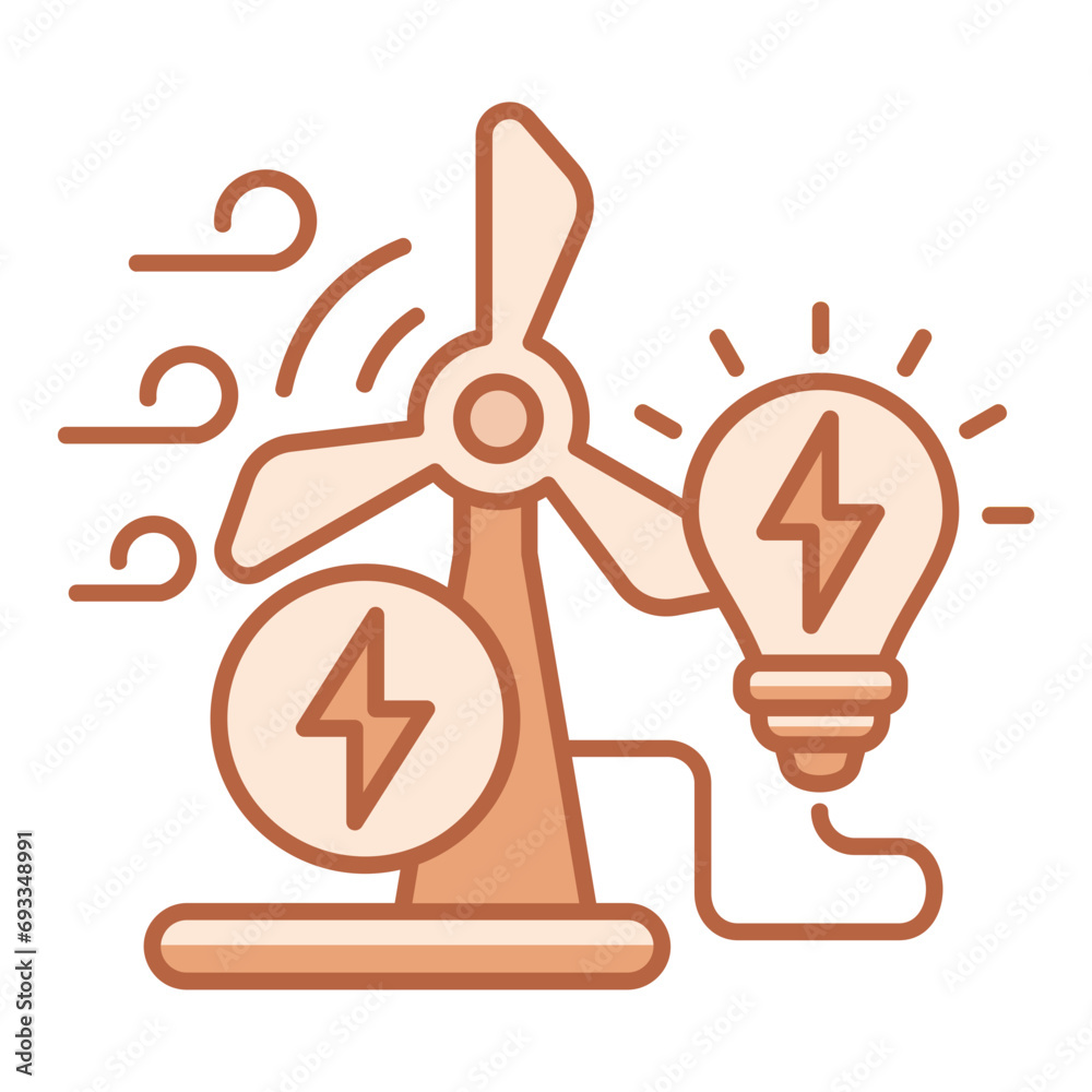 Wind Power Icon Wind Power Icon