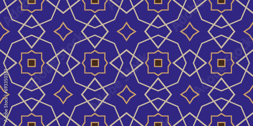 Schilderij op canvas Seamless abstract chain pattern