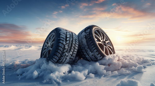 Car tire background, Tire texture closeup background