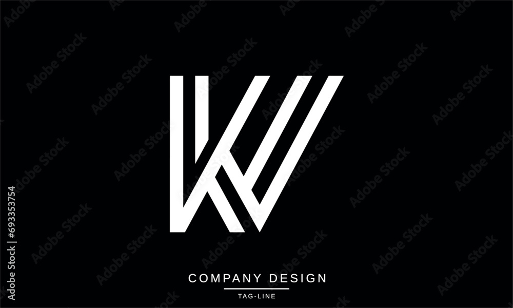 KV, VK, Abstract Letters Logo Monogram KV, VK, Abstract Letters Logo Monogram