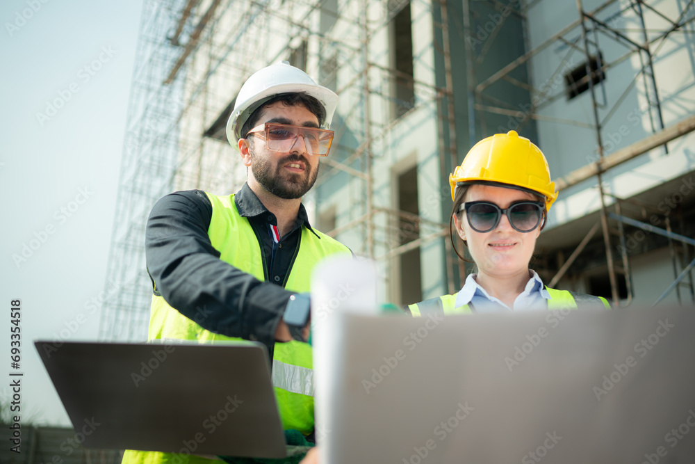 Portrait of architect and engineer with experience in multi-story building construction