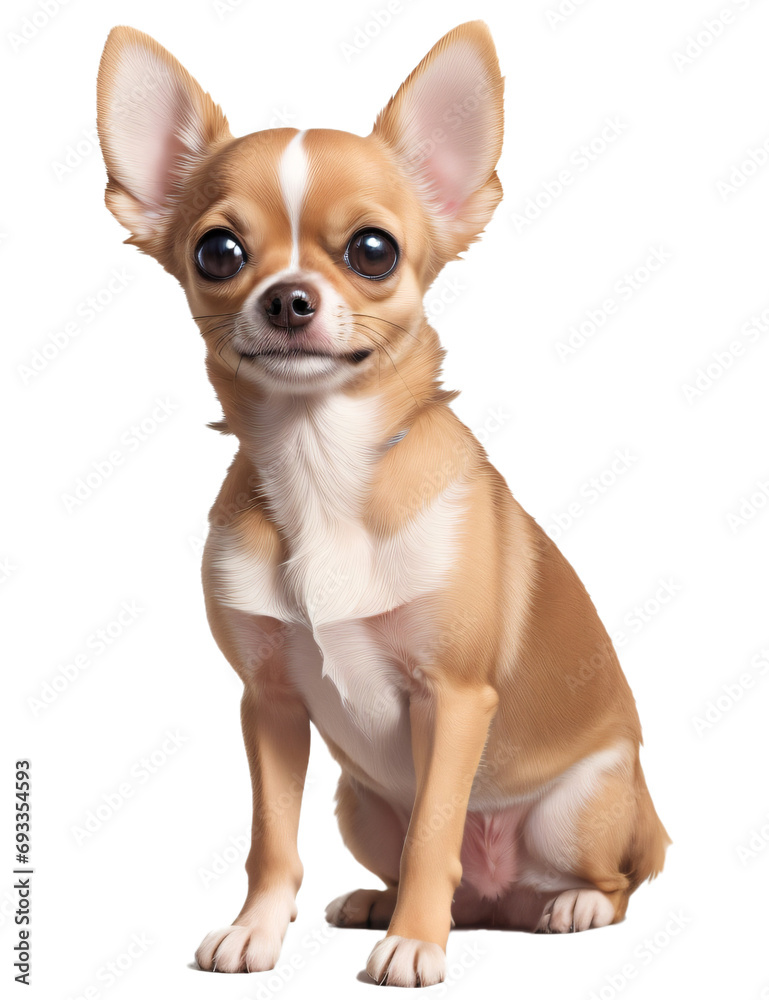 chihuahua dog isolated transparent background