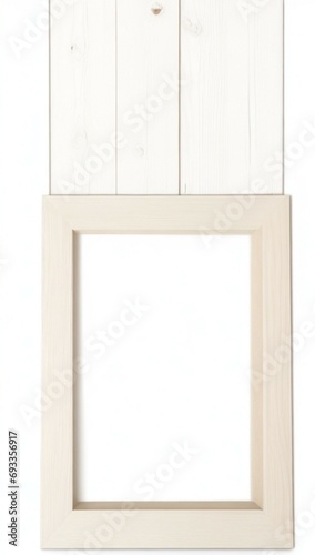 wooden frame on white