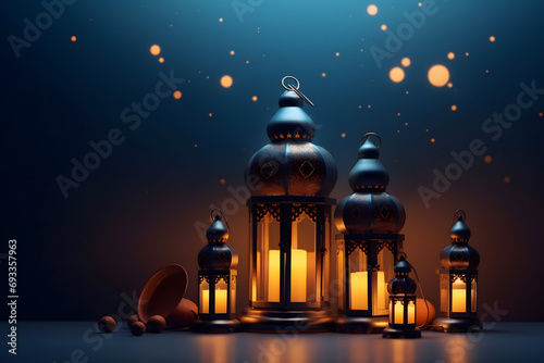 ramadan Kareem, Ramadan crescent moon, Eid Mubarak Islamic festival social media banner and Eid Mubarak Post Template, islam 