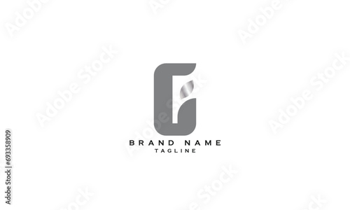 IG, GI, Abstract initial monogram letter alphabet logo design