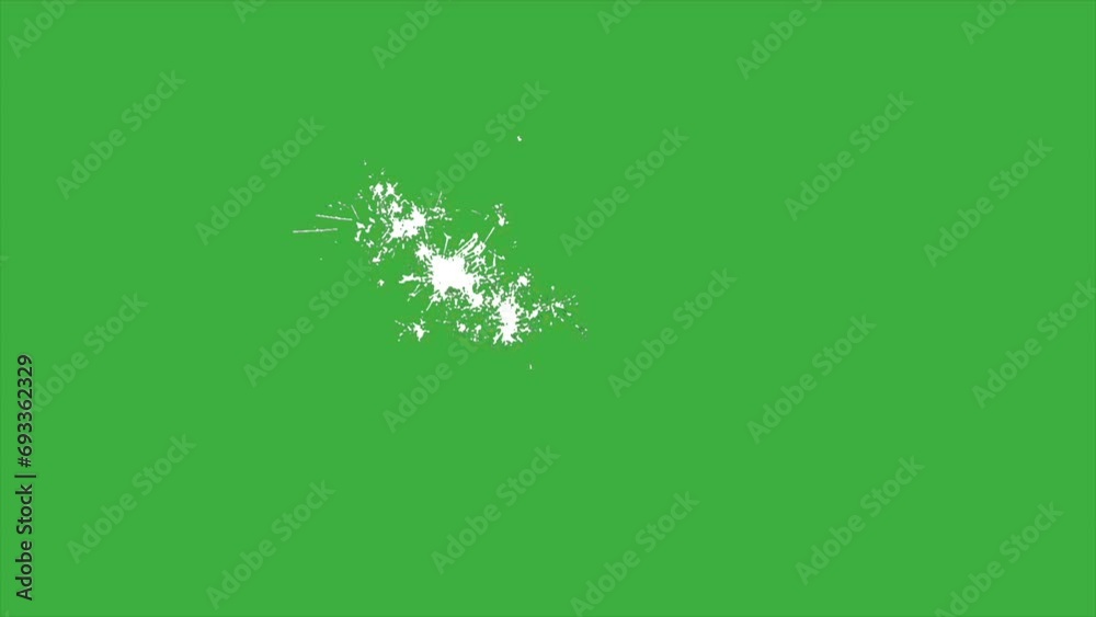 Animation video spark element effect moving on green screen background Animation video spark element effect moving on green screen background