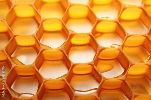 A detailed view of a bunch of honeycombs. Perfect for beekeeping, honey production, or nature-themed designs