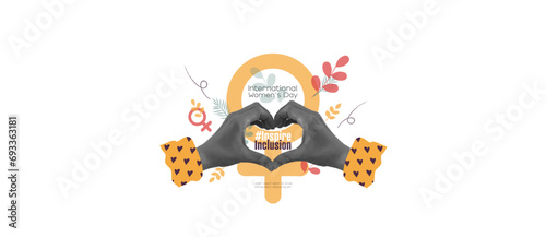 International Women's Day banner. #InspireInclusion