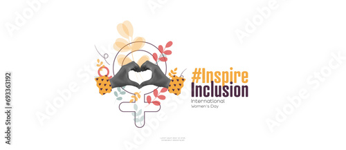 International Women's Day banner. #InspireInclusion