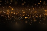 Glowing gold black grainy gradient background 