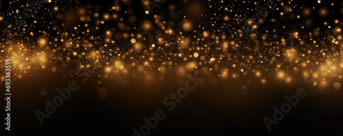 Glowing gold black grainy gradient background 