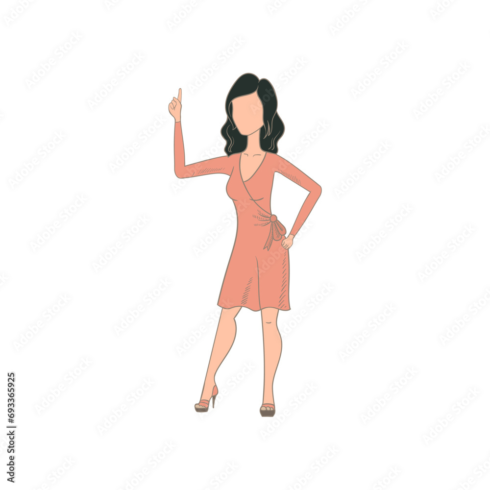 set of beautiful woman poses with style cartoon set of beautiful woman poses with style cartoon