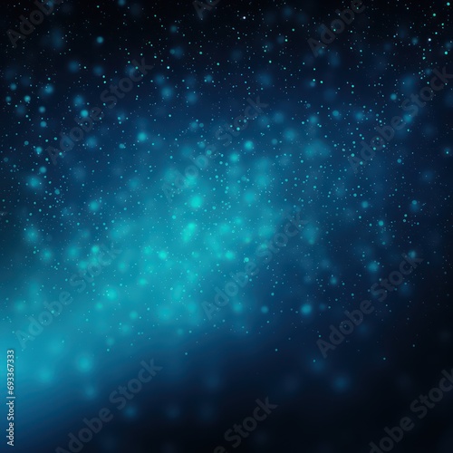 Glowing light-blue black grainy gradient background © Celina
