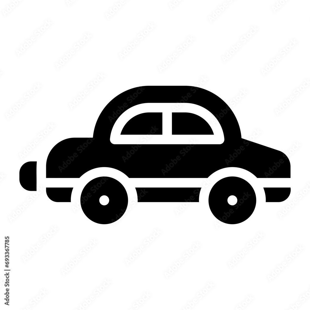 toy car Solid icon toy car Solid icon