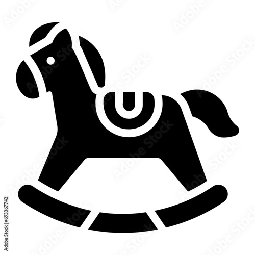 rocking horse Solid icon