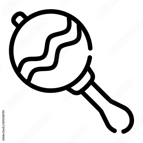 rattle Line Icon