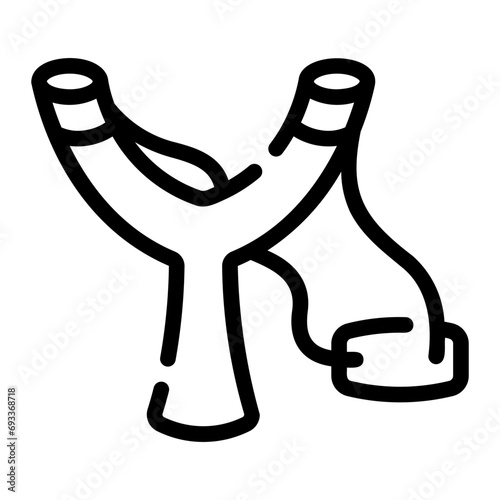 slingshot Line Icon