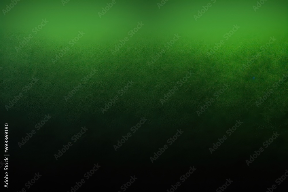 Glowing moss green black grainy gradient background