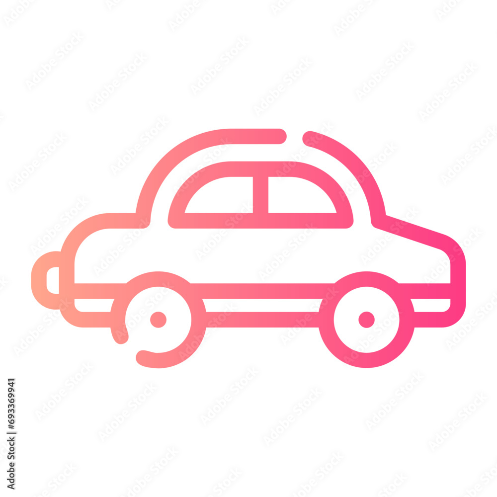 Obraz premium toy car Line Gradient Icon