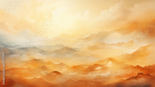 Mixed Watercolor Graphic Background Golden Mist, Wallpaper Pictures, Background Hd