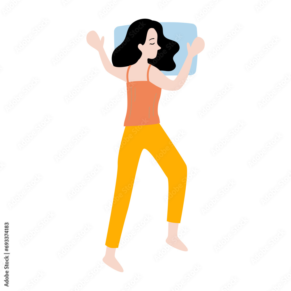 set of sleeping woman poses with pillows woman set of sleeping woman poses with pillows woman