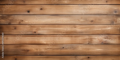 Worn light brown horizontally stacked wooden planks provide versatile design options for various surfaces.