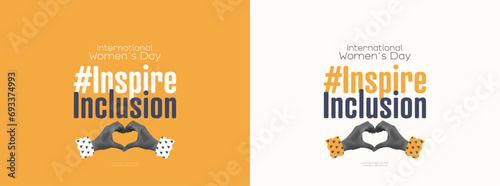 Card set for International Women's Day. #InspireInclusion