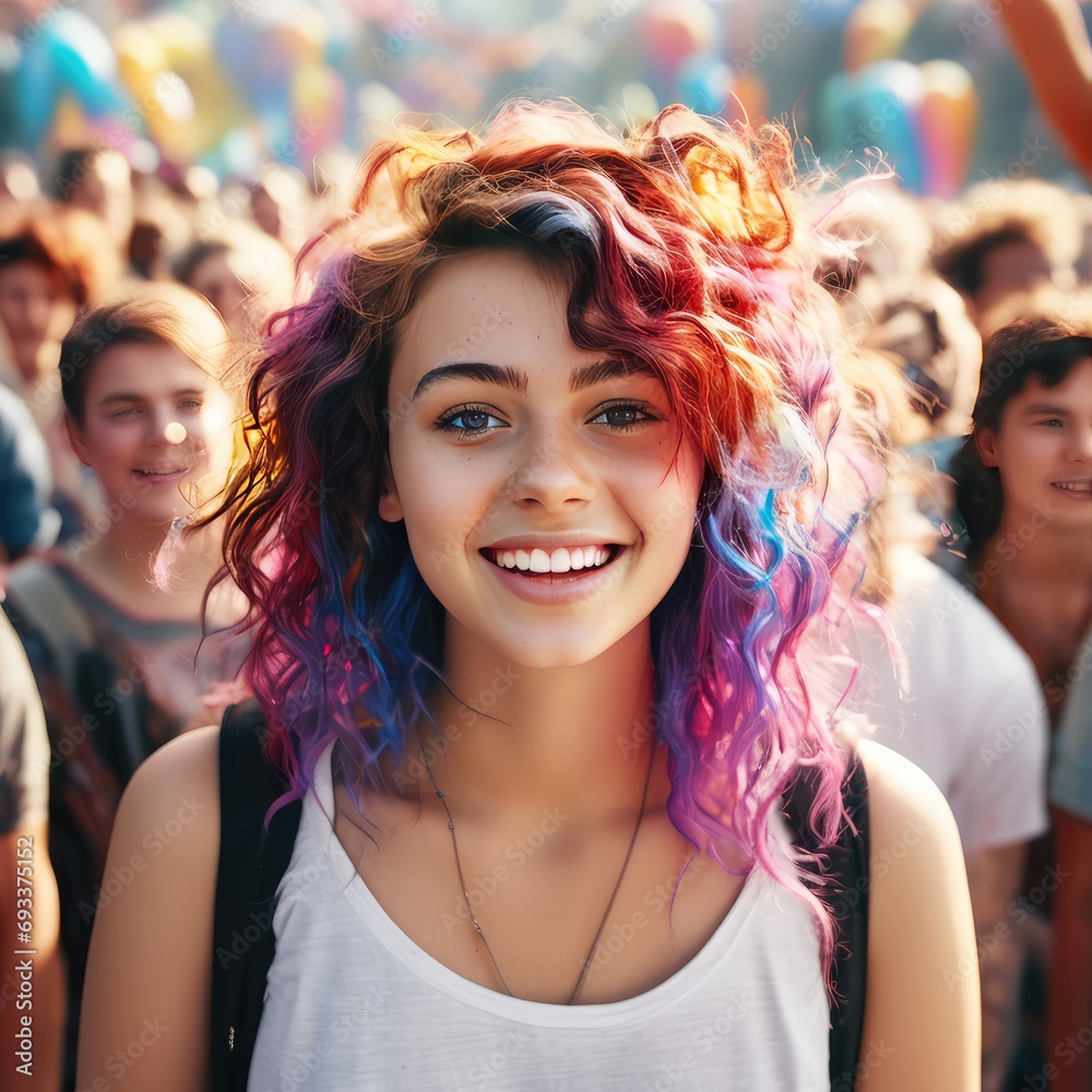 Happy girl on vacation.Smiling girl in the city. Happy student girl on vacation. Happy girl on vacation.Smiling girl in the city. Happy student girl on vacation.