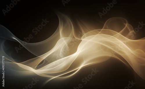 Abstract light background with puffs of ivory smoke.