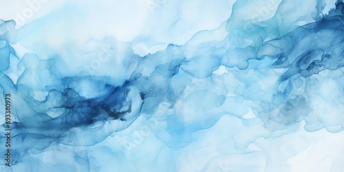 A close-up view of a painting created with blue ink. This versatile image can be used in various creative projects