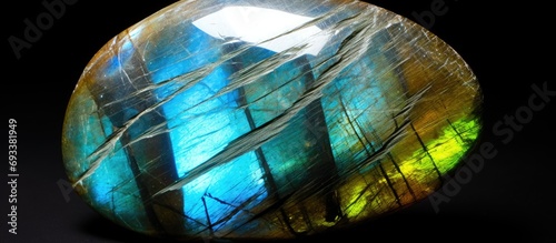 Labradorite is a mineral from Labrador, Canada that can have an irridescent effect. photo