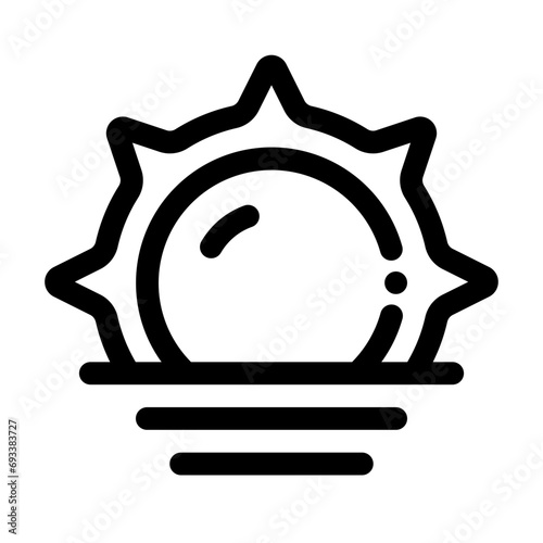 Sunset Line Icon