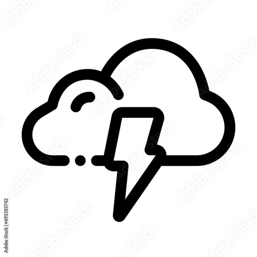 Thunder Line Icon