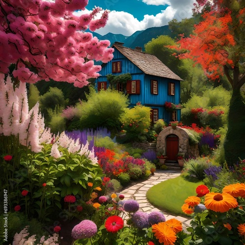 house in garden