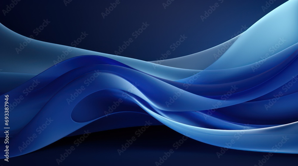 Obraz premium abstract blue wave background