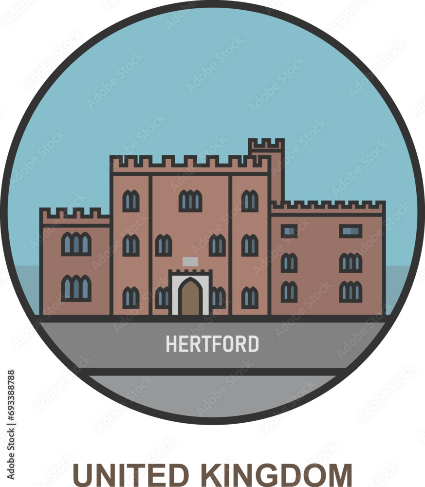 Hertford. Cities and towns in United Kingdom