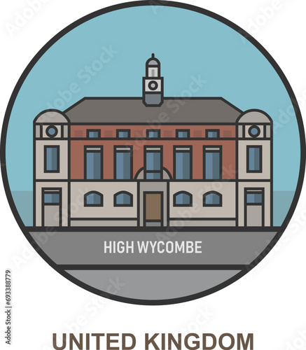 High Wycombe. Cities and towns in United Kingdom photo