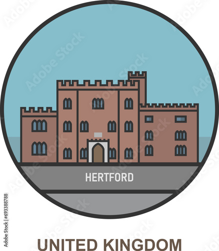 Hertford. Cities and towns in United Kingdom