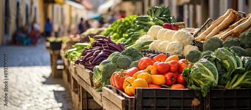 Portuguese market offers fresh produce. photo