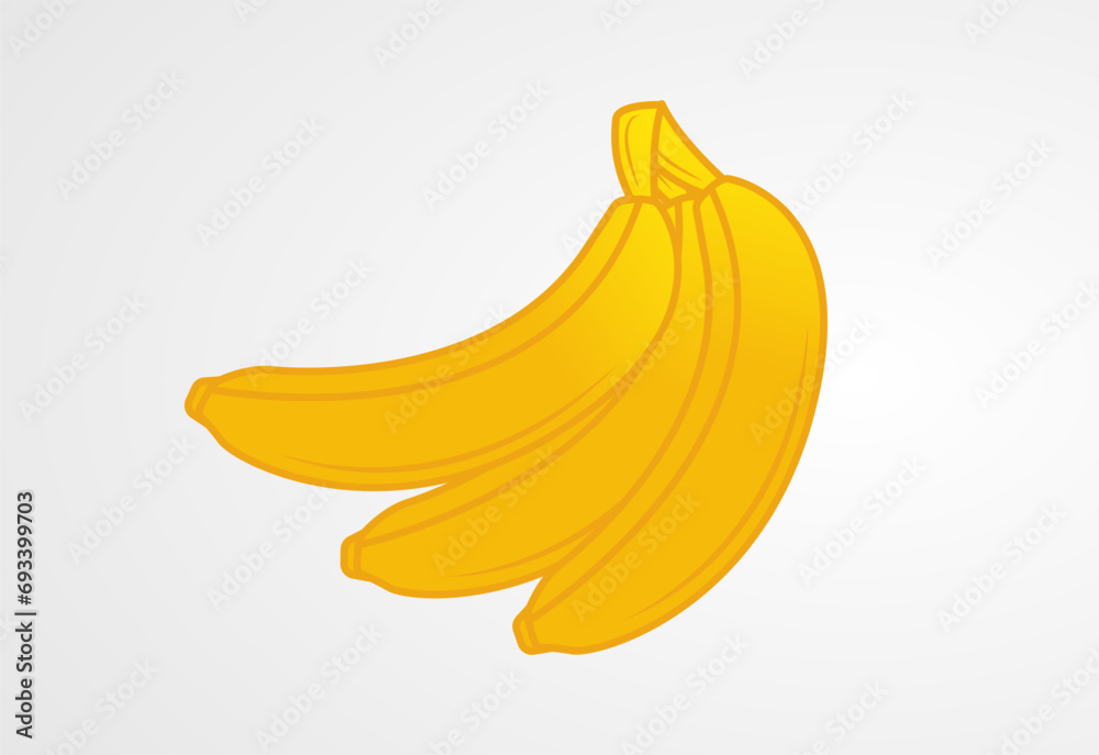 Banana Fruits pepe coloring pages vector illustration Free Vector