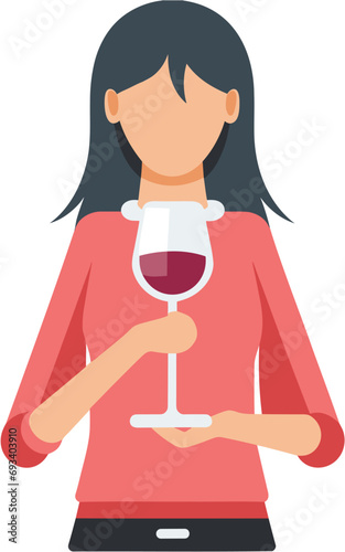 person with glass of wine