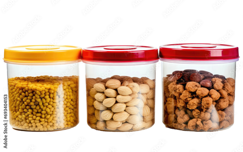Practicality Meets Organization Plastic Containers Set on a White or Clear Surface PNG Transparent Background Practicality Meets Organization Plastic Containers Set on a White or Clear Surface PNG Transparent Background