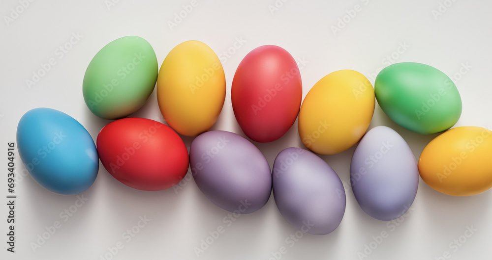 Pile of colorful easter eggs Pile of colorful easter eggs