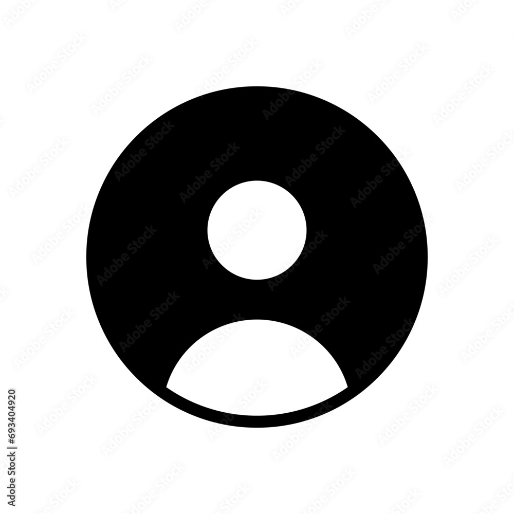 Avatar icon vector. User illustration sign account symbol. Personal Area logo.