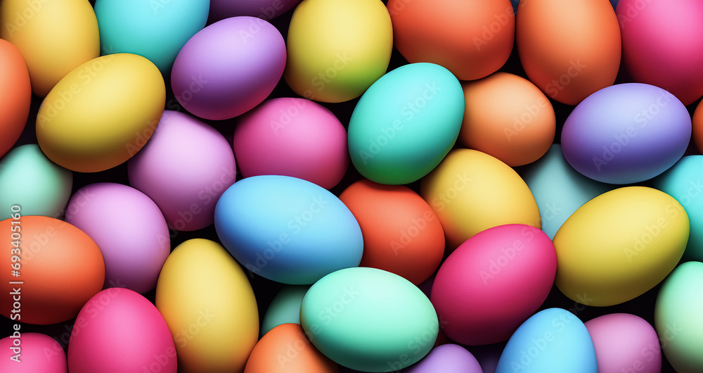 Pile of colorful easter eggs Pile of colorful easter eggs